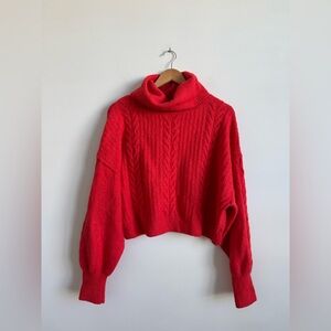 Red Turtleneck Sweater
